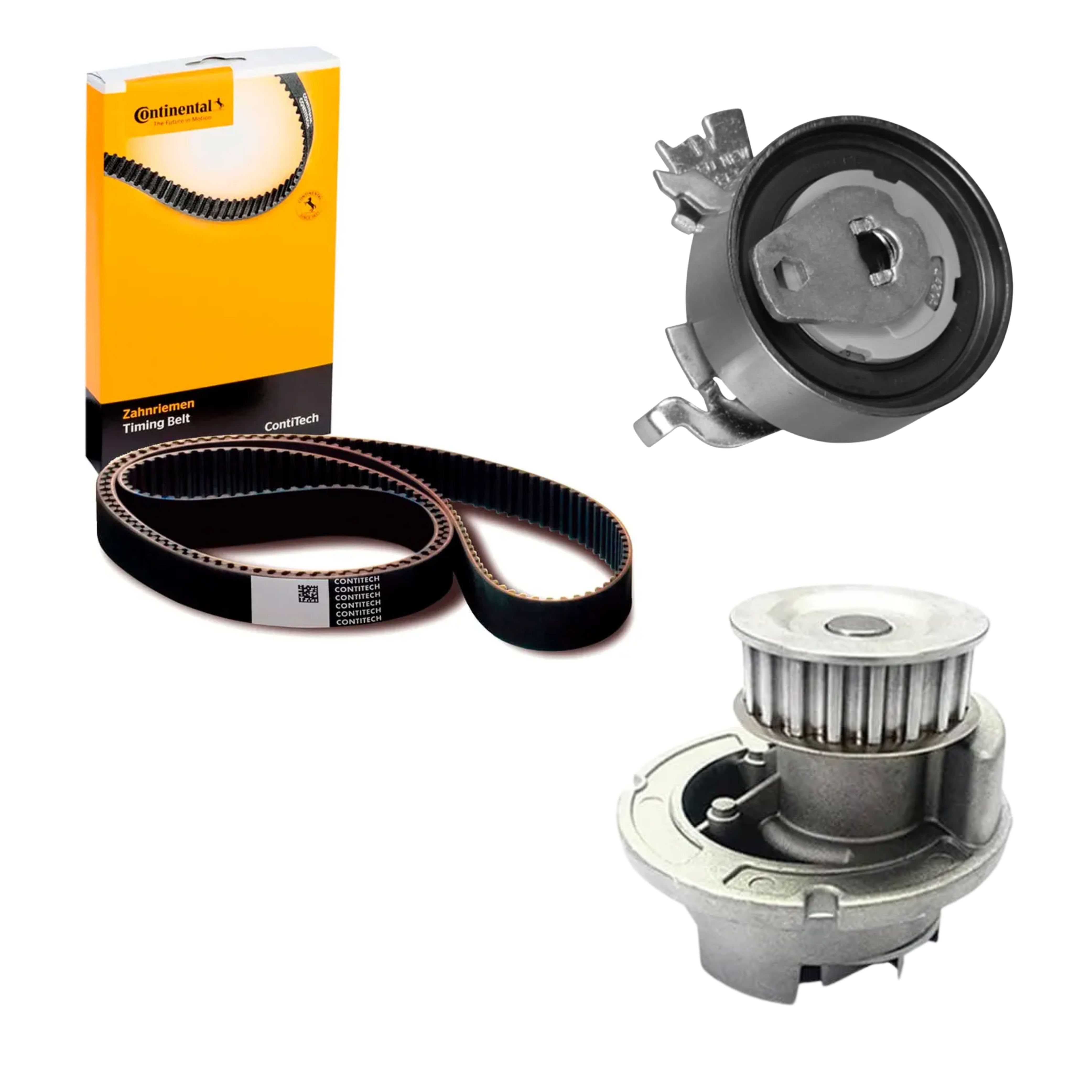 Kit Correia, Rolamento Tensor e Bomba da Água - Continental Contitech - CT874WP9